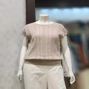 [벨라디터치] V9G2KT46 캡소매 여름 니트