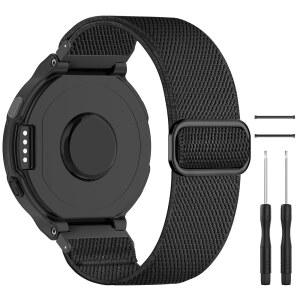 Farluya Elastic Nylon 시계 밴드는 Garmin 접근 방식 S20 /S6 /S5와 호환되며, 포러너 235 /235Lite /220 /230 /620 /630 /735XT 액세서리를 위한 부드러운 조절 가능한 스포츠 신축성 교체 스트랩입니다