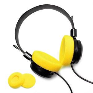 VOARMAKS 이어 패드 폼 쿠션 SENNHEISER HD414 GRADO SR60I SR80I SR80E SR125 SR225 SR325 SR SRI RS 시리즈 PS1000 헤드폰(노란색)과 호환됩니다