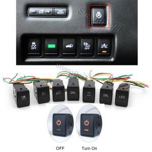 Led 안개등 주간 주행등 DRL 스위치 전원 켜기 끄기 단추 닛산 X-Trail T32 2014 - 2020 Qashqai J11 2016