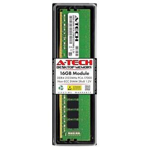 A-Tech 16GB DDR4 2133MHz UDIMM PC4-17000 (PC4-2133P) CL15 DIMM 2Rx8 비ECC 데스크탑 RAM 메모리 모듈