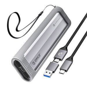 ORICO 알루미늄 M.2 NVMe SSD 인클로저, USB 3.2 Gen 2(10Gbps)에서 도구가 필요 없는 PCI-E 케이스, M / B&M 키 크기 2230 2242 2260 2280 지원