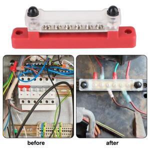 Electro Junction Power Distribution Block 6 W For Boat Truck RV Caravan Car 48V 150A DC Bus Bar Circ