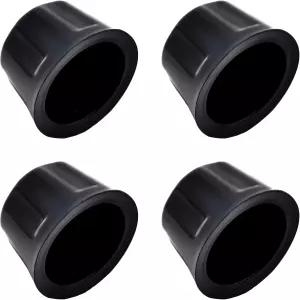 FDXGYH 4 PCS ATV 쿼드 고카트 림 휠 고무 먼지 커버 캡 블랙 110cc
