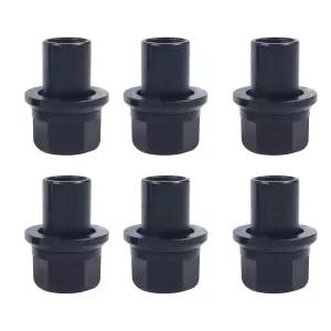 허브 파일럿 스틸 듀얼 알코아 알루미늄 휠 M22x1.5 플랜지 33mm 헥스 볼트 홀 블랙 토크