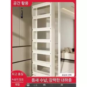 10cm 초슬림 틈새 선반 옆 주방 냉장고 정리함 수납장 이동식트롤리 양념통