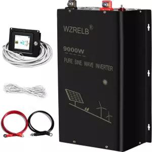 WZRELB 9000W 36V 순수 사인파 인버터 36볼트 DC-AC 120V 240V 스플릿 페이즈 파워 18KW 서지 콘센트 4개