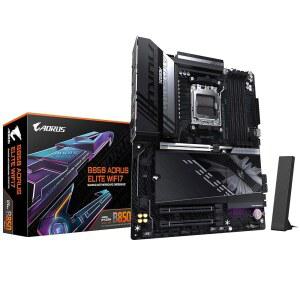 기가바이트 B850 AORUS 엘리트 WIFI7 마더보드 - AMD Ryzen 9000 시리즈 CPU, 14+2+2 위상 디지털 VRM, 최대 8200MHz DDR5(OC), 1xPCIe 5.0 + 2xPCIe 4.0 M.2, 2.5 LAN, WiFi 7, USB 3.2 Gen 2x2