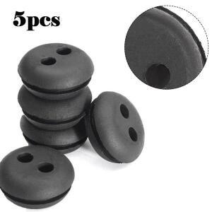 5pcs/10pcs 2홀 고무 그로밋 그로메트 예초기 부품 연료 가스 탱크 라인 교체 사용에 실용적
