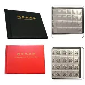 240pcs 동전 수집 앨범 주최자 도구 스크랩북 2 유로 시트 보관 가방