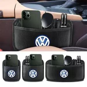 바겐 VW 골프 파사트 CC 보라 티구안 B6 B7 MK8 비틀 투란용 차량 측면 도어 시트 백 오거나이저 박스 가죽