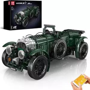 몰드 킹 13191 클래식 자동차 빌딩 블록 세트 엔진 배터리 및 모터스 빈티지 모델이 포함된 MOC 스케일