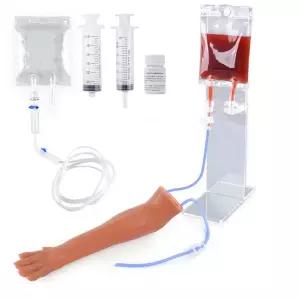반려동물 개 IV 채혈 및 카테터 삽입 붕대 다리 수액 정맥 천자 주사 키트 훈련 세트 학생 수의사 수의견