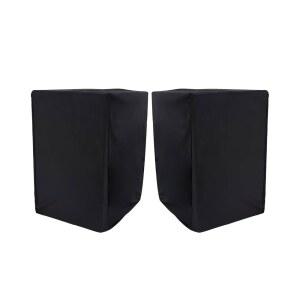 MUSIIN STUDIO 모니터 먼지 커버 보호 기능 YAMAHA HS5 관리 오디오 T5V KRK ROKIT 5 G4 블랙 5인치 프로페셔널 파워 스피커 커버(2팩)
