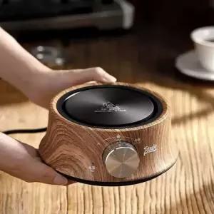 모카포트 인덕션 캠핑용 나뭇결색 버너 전기 전기렌지500W 소형 1 중 색 500w