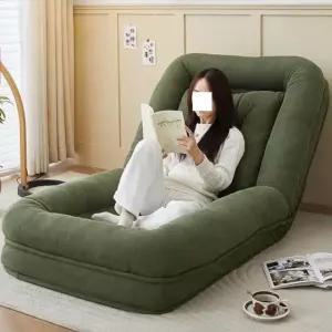 좌식리클라이너 1인 쇼파 다크그린 원룸 다용도 패브릭 1 테크니컬 스웨이드 베이지 L 130cm 순