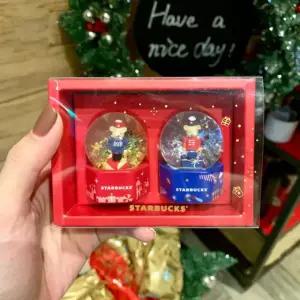 크리스마스 스노우볼 스벅 텀블러 작은 세트 CHRISTMAS 워터볼 비즈