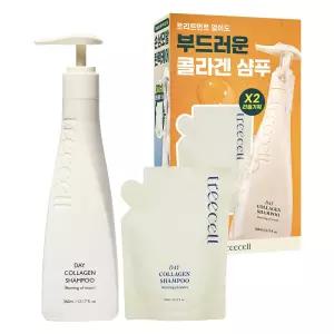 손상모발영양 트리셀 데이 콜라겐 샴푸 모닝 오브 리조트 리필 기획(360ml+360ml 리필)