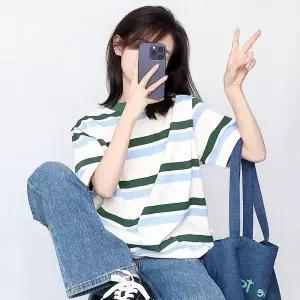 [하프클럽/]루즈핏 반팔 숏 슬리브 MFNC040106 롱티 원피스 루즈핏 긴팔 나시