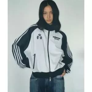 매장정품 PRENDA RAGLAN TRACK JERSEY JACKET LIGHT GRAY NAVY