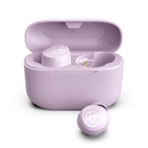 JLAB GO AIR POP 트루 와이어리스 이어버드 이어 헤드폰 블루투스 이어폰 32시간 재생 가능한 마이크 포함 USB 충전 케이스 듀얼 커넥트 EQ3 사운드 라일락