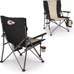 피크닉 타임 NFL 캔자스시티 치프스 빅 베어 XXL 캠프 체어 쿨러 헤비 듀티 비치 500파운드 용량의 캠핑