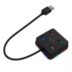 노트북허브 엑토 LED USB 3.0 4포트 무전원 멀티허브 HUB-38