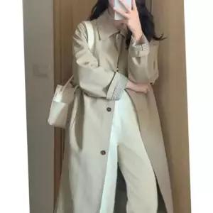 [하프클럽/]루즈핏 여성 트렌치 코트 데일리 여성 롱 코트 간절기 가을
