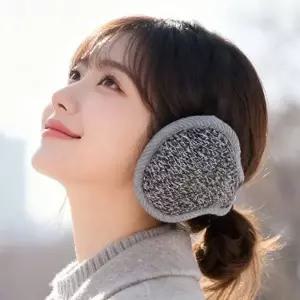 포근한 니트 방한 접이식 겨울 귀도리 남녀공용 커플용 EM20-WFN2O7U