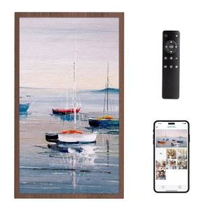 드래곤 터치 대형 디지털 액자 21.5인치 화면 WIFI 디스플레이 32GB 스토리지 자동 회전 앱 이메일 클라우드를 통한 사진 공유 클래식 21 NOT TOUCHSCREEN