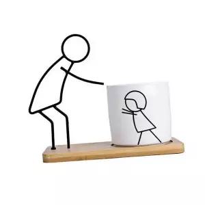 [콩심팥심]미니 도자기 화분 다육이화분 모던화분