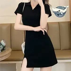 캐주얼 브이넥 미니 원피스 그레이 리조트 여름원피스 여성원피스 반팔원피스 편한원피스