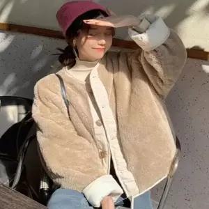 [하프클럽/]누빔자켓 패딩 뽀글이 자켓 리버시블 여자 안감 양면