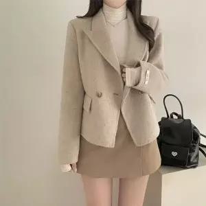 [하프클럽/]미니멀 자켓핏 숏코트