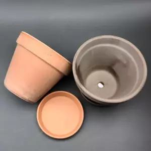 이탈리아 EV 바소 표준형 토분 13x11cm+동그라미 받침 13x11 (WC81BDC)