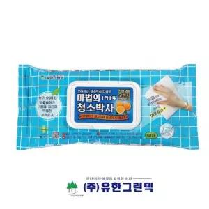 기름때 인덕션 주방 청소용 물티슈 클리너 60P 식탁
