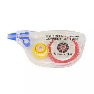 하얀손 수정테이프 5mm 본체 카카오수정테이프 수정테이프 화이트 (WC9473C)
