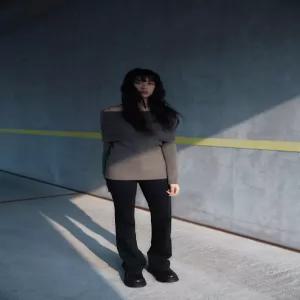 ZARA 오프숄더 니트 스웨터 - 토프 그레이 5755/131/832