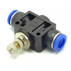 1PCS A LOT LSA 유형 공압 피팅 4 6 8 10 12mm 빠른 연결 공기 속도 압력 조절 스로틀 밸브