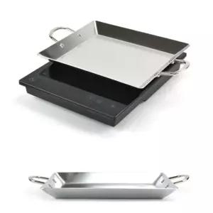 고품질 3중 스텐 인덕션 볶음팬 곱창팬 사각팬 36cm 8호 떡볶이판 (WCF3089)