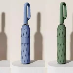 단우산 접이식 대형 폴딩 카라비너 5컬러 3단 우산 휴대용 자동