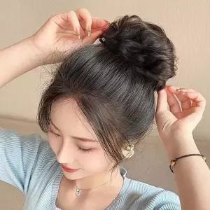 인모 올림머리 가발 곱창밴드 업스타일머리끈 묶음머리