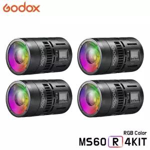 GODOX 고독스 MS60R 4KIT / 4라이트 키트 RGB 풀컬러 유튜브영상 지속광 개인방송