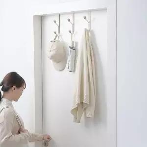 고품질 방문 옷걸이 우드팁 도어후크 방문옷걸이 문걸이 모자걸이 (WF38DD6)