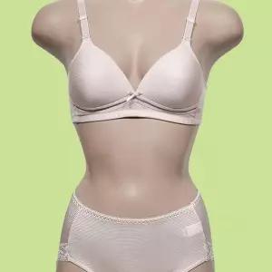 고품질 미코디 풍기인견 순면 A컵 브라 팬티 세트 볼륨 왕뽕 왕뽕 브라렛 (WD6B8CF)
