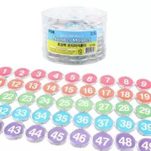 고품질 1-50 숫자 자석 홀더 사진삽입가능 넘버 마그넷 50P 사진꽂이 (WD73ACB)
