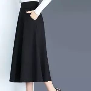 고품질 하이웨스트 정장스커트 롱치마 ST273 허리밴딩 밴딩스커트 (WE10631)
