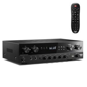 DONNER 스테레오 수신기 홈 오디오 앰프, USB, 에코, 노래방, RCA, 채널 블루투스 1000W 2 가정, 피크 극장 5.0, 광학 입력, 프리미엄 4 FM, /동축 파워 스피커용 마이크