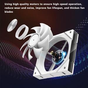 ICE Whale WX-1 와이어 접합 PC 케이스 냉각 팬 ARGB 미러 사이클 조명 효과 800-2000rpm PWM 수냉 360mm