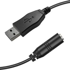 USB TO 3.5MM 잭 오디오 어댑터, AUX 수 스피커와 /3.2FT PS4 데스크탑 - 노트북 카드 암 97CM A PC TRRS 컨버터 케이블 이어폰 헤드폰 사운드 외부 호환 스테레오 PS5와